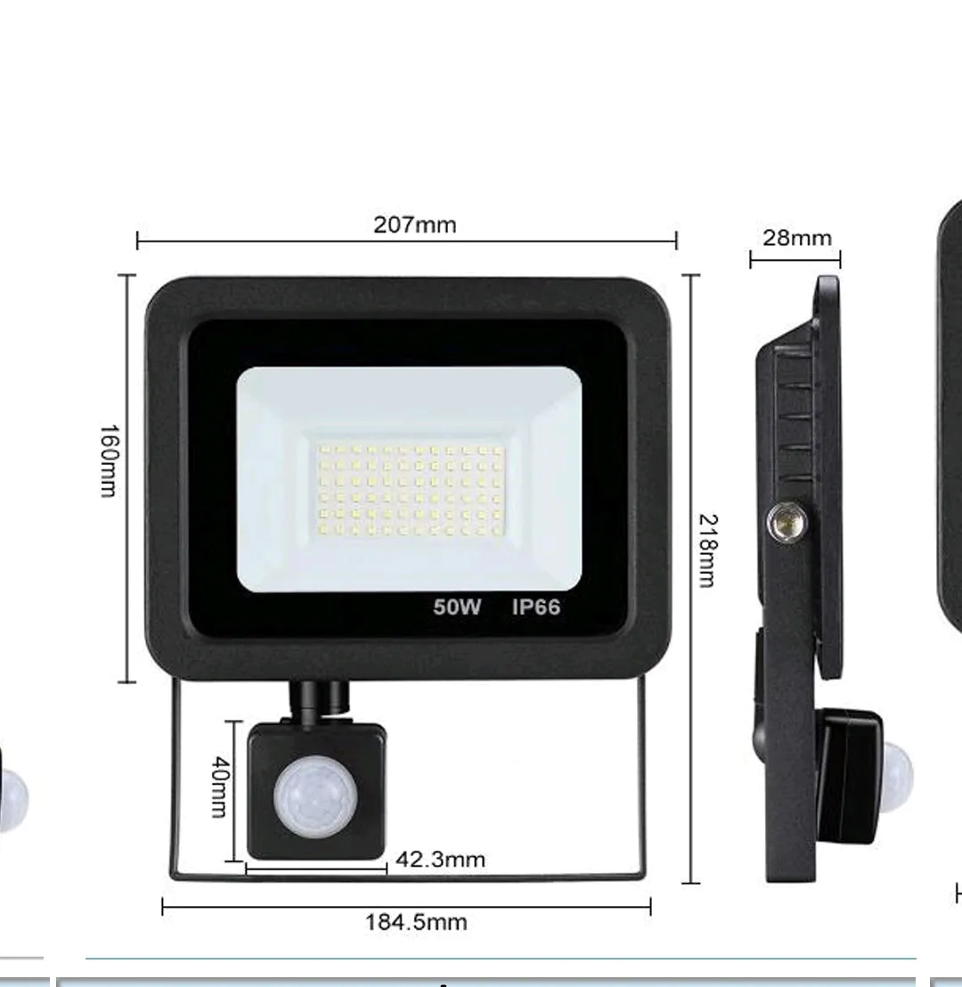 Лед рефлектор со сензор 50w