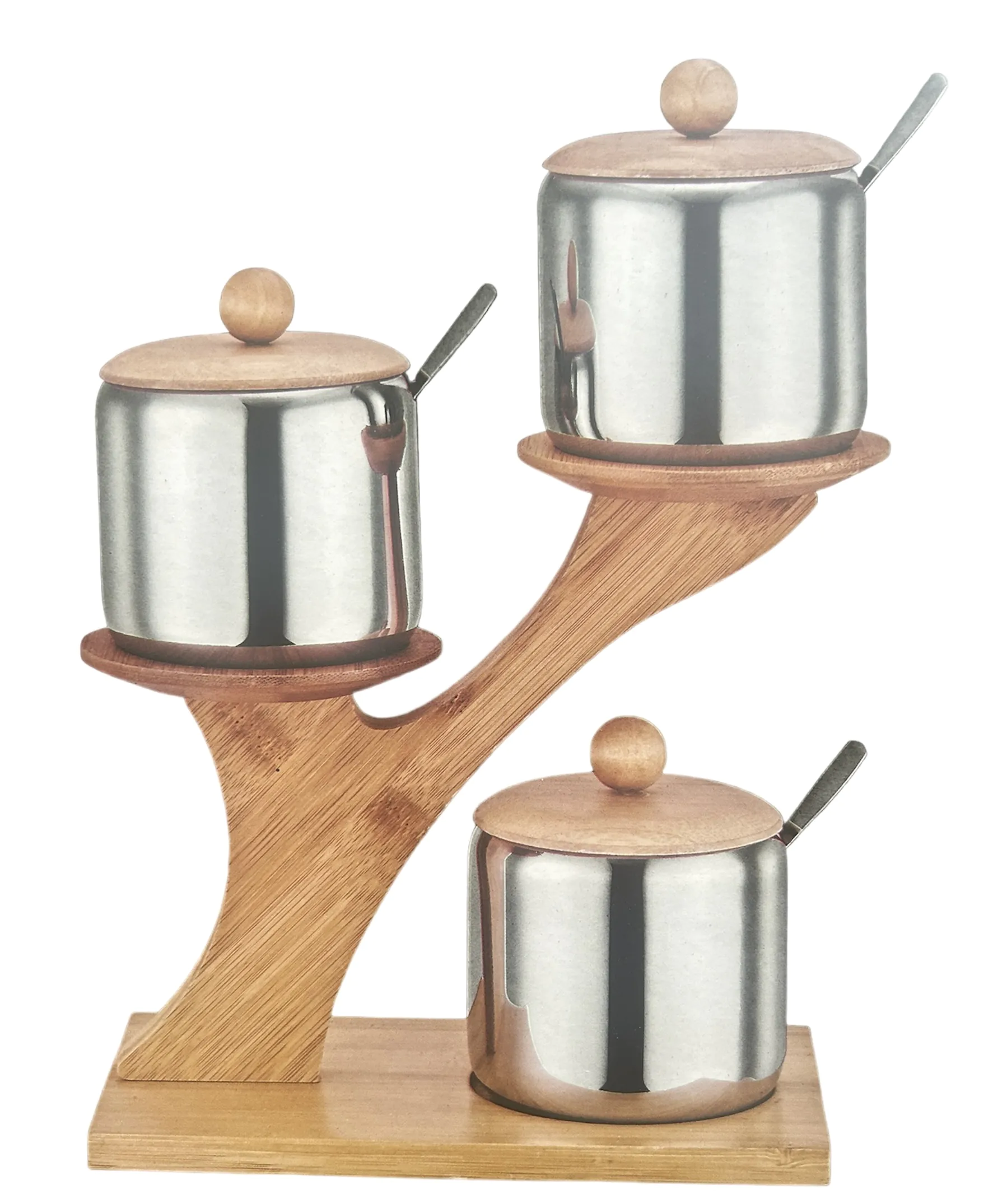 Сет за зачини на дрво 1/3