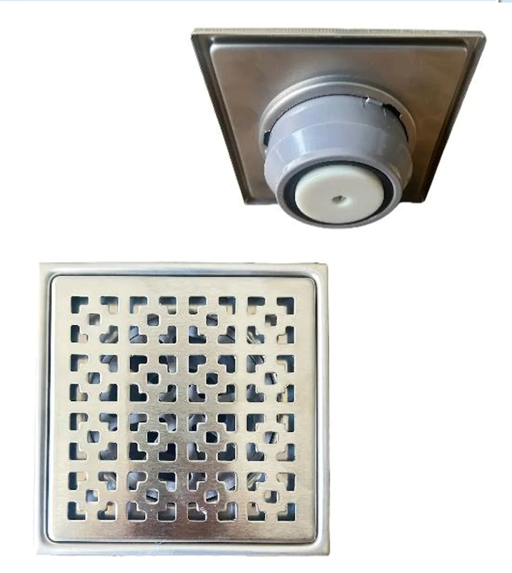 Сливник inox 15*15 со клапна